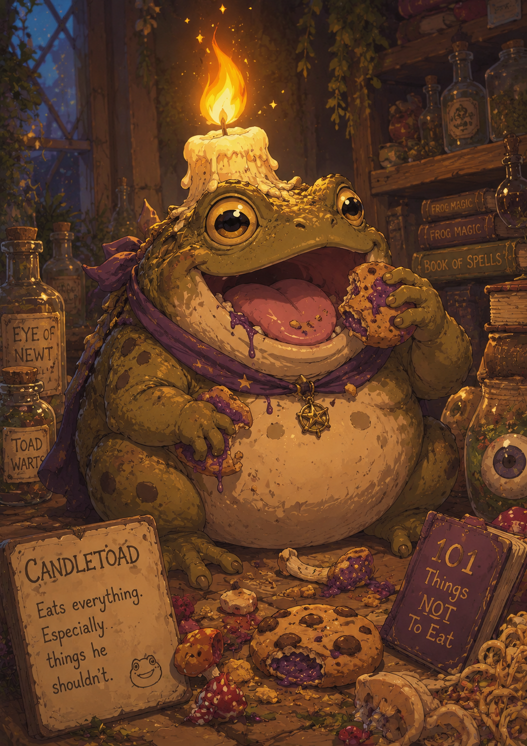Candletoad character art